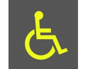 Yellow Thermoplastic Disabled Symbol 